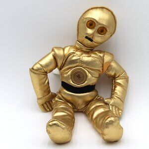 1997 C-3PO Star Wars Buddies 10” Beanie Plush Stuffed Toy by Kenner Lucas Films
